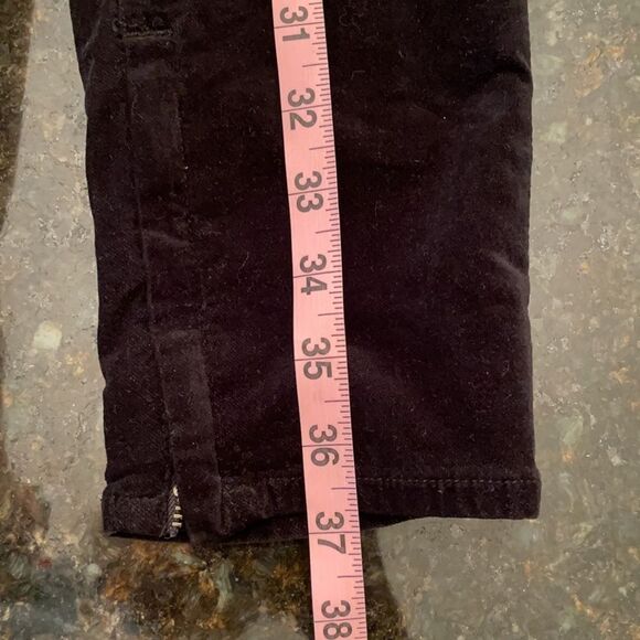 Rag & Bone 28 *VELVET* Stretch Capri Zipper Ankle Capri Jeans - Picture 10 of 12